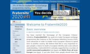 Fraternite2020.eu thumbnail