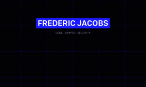 Fredericjacobs.com thumbnail