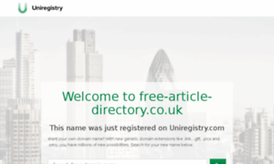 Free-article-directory.co.uk thumbnail