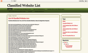 Free-classifieds-website-list.blogspot.in thumbnail