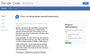 Free-css-drop-down-menu-framework.googlecode.com thumbnail
