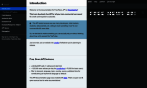 Free-docs.newscatcherapi.com thumbnail