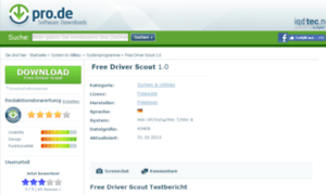 Free-driver-scout.pro.de thumbnail