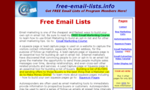 Free-email-lists.info thumbnail