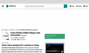 Free-html5-video-player-and-converter.en.softonic.com thumbnail