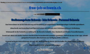 Free-job-schweiz.ch thumbnail