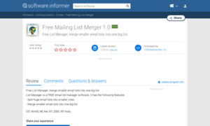 Free-mailing-list-merger.software.informer.com thumbnail