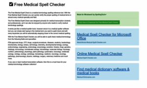Free-medical-spell-check.com thumbnail