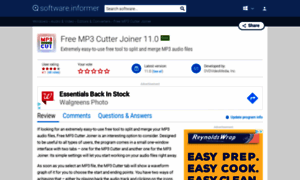 Free-mp3-cutter-joiner.software.informer.com thumbnail