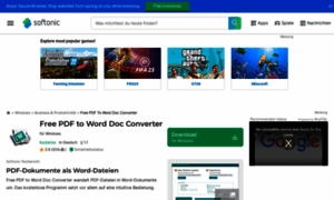 Free-pdf-to-word-doc-converter.softonic.de thumbnail