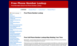 Free-phone-number-lookup.net thumbnail