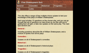 Free-shakespeare-quiz.com thumbnail