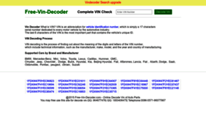 Free-vin-decoder.com thumbnail