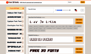 Free3dfonts.com thumbnail