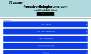 Freeadvertisingforums.com thumbnail