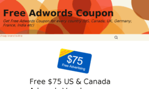 Freeadwordscoupon.com thumbnail