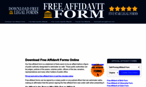 Freeaffidavitform.com thumbnail