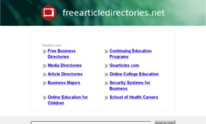 Freearticledirectories.net thumbnail