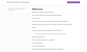 Freearticlesoftware.com thumbnail