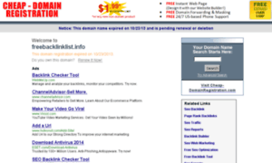 Freebacklinklist.info thumbnail