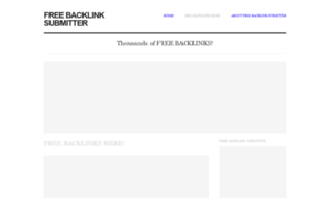 Freebacklinksubmitter.com thumbnail