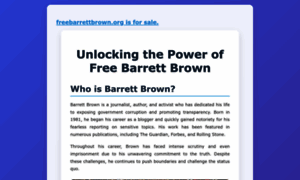 Freebarrettbrown.org thumbnail