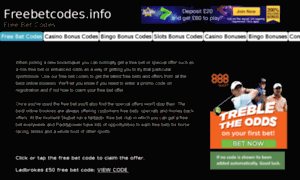 Freebetcodes.info thumbnail