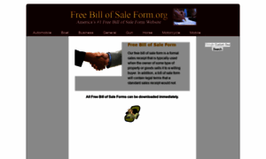 Freebillofsaleform.org thumbnail