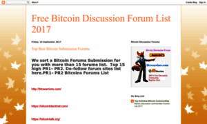 Freebitcoindiscussionforumlist2017.blogspot.co.za thumbnail