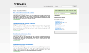 Freecallsto.com thumbnail