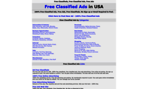 Freeclassifiedads.us thumbnail