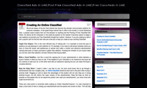Freeclassifiedsinuae.wordpress.com thumbnail