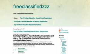 Freeclassifiedzzz.blogspot.com thumbnail