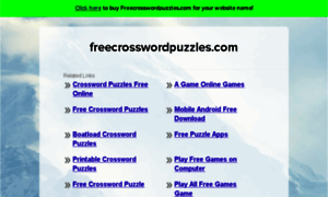 Freecrosswordpuzzles.com thumbnail