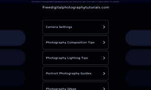 Freedigitalphotographytutorials.com thumbnail