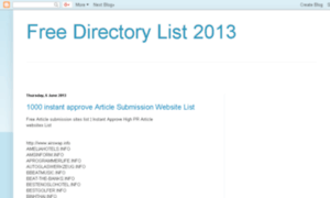 Freedirlist2013.blogspot.in thumbnail