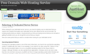 Freedomainwebhostingservice.com thumbnail