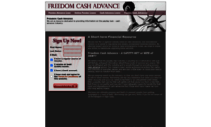 Freedomcashadvance.com thumbnail