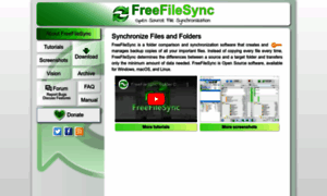 Freefilesync.sourceforge.net thumbnail