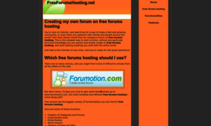 Freeforumshosting.net thumbnail
