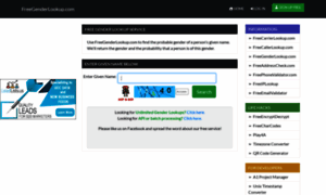Freegenderlookup.com thumbnail
