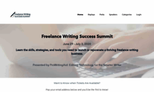 Freelancewritingsuccesssummit.com thumbnail