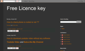 Freelicencekey.blogspot.com thumbnail