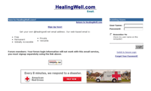 Freemail.healingwell.com thumbnail