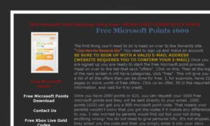 Freemicrosoftpoints1600.com thumbnail