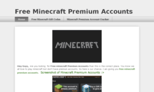 Freeminecraft-premiumaccounts.com thumbnail