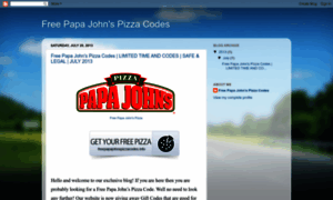 Freepizzafrompapajohns.blogspot.com thumbnail