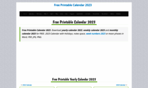 Freeprintablecalendar2019.com thumbnail