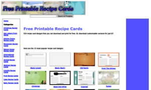 Freeprintablerecipecards.net thumbnail