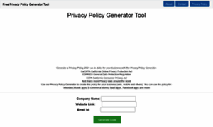 Freeprivacypolicygenerator.india07.in thumbnail